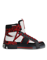 Dolce & Gabbana Multicolor Leather High Top Sneakers Shoes -   -  Dolce & Gabbana.